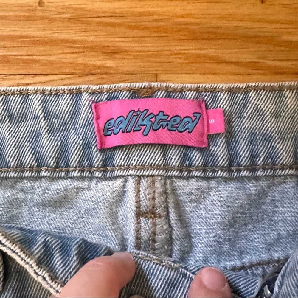 Edikted Raelynn Low Rise Wide Leg Jean size Small - Picture 3 of 4